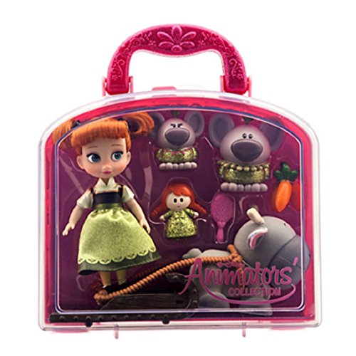 Disney Animators' Collection Anna Mini Doll Play Set - 5'' - New