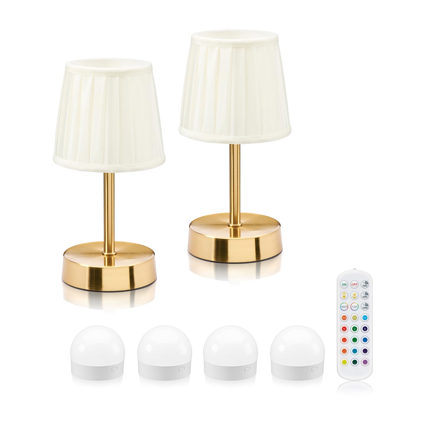 Auraglow Omniance Avalon Rechargeable Wireless Table Lamp With Remote2 Lamps4 Light Sources1 Remote from B&Q
