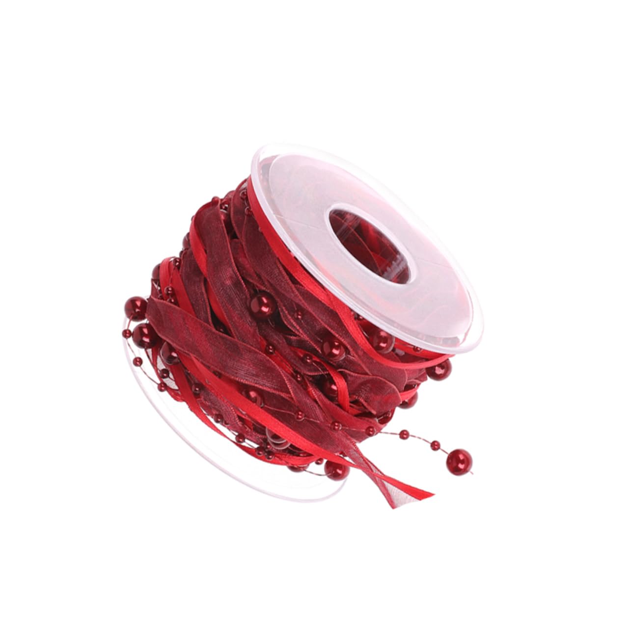 SEWACC 3 Rouleaux De Rubans De Bouquet Pour Paquet De Sangles Piyester Pour Fête De Mariage Ruban Ruban Décoratif À Perles