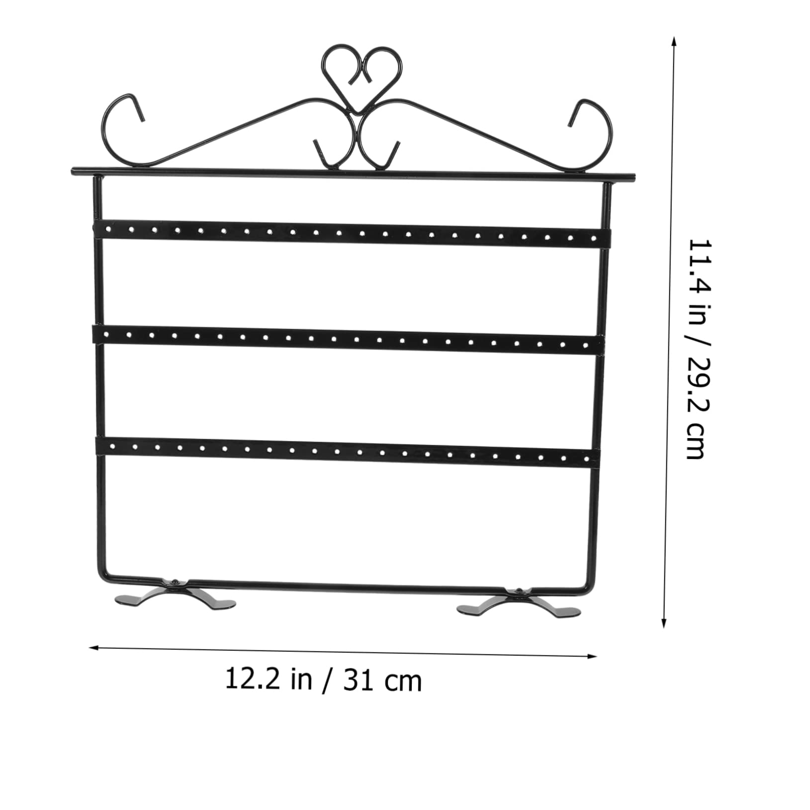 CONGARTENO Decorative Jewelry Rack Ear Studs Hanging Organizer Stand Unique Design for Home Smooth Edges for Displaying Earrings and Accessories