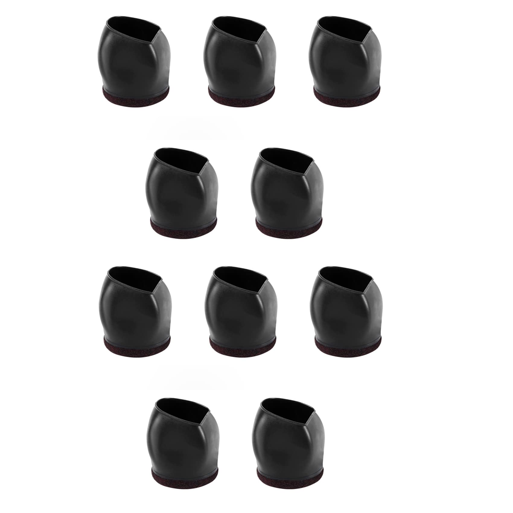 Butée de roue en caoutchouc : Lot de 10 tasses à roulettes pour lit