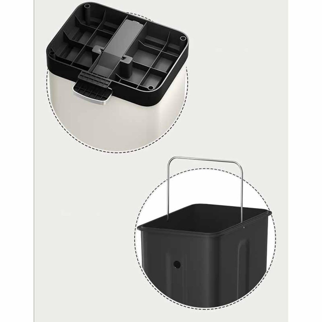 Amazon｜DB3NK ゴミ箱 20L 25L ペダル ふた付き ペダル開閉式 縦型