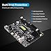 immagine 4Kafuty Scheda Madre Intel H61 LGA 1155, PCI-E SATA2.0 Motherboard per Socket LGA 1155 DDR3 1600/1333/1066 MHZ, Supporto Mainboard/Mixer/Disco rigido -  4* USB2.0 / HDMI/VGA/MicroATX