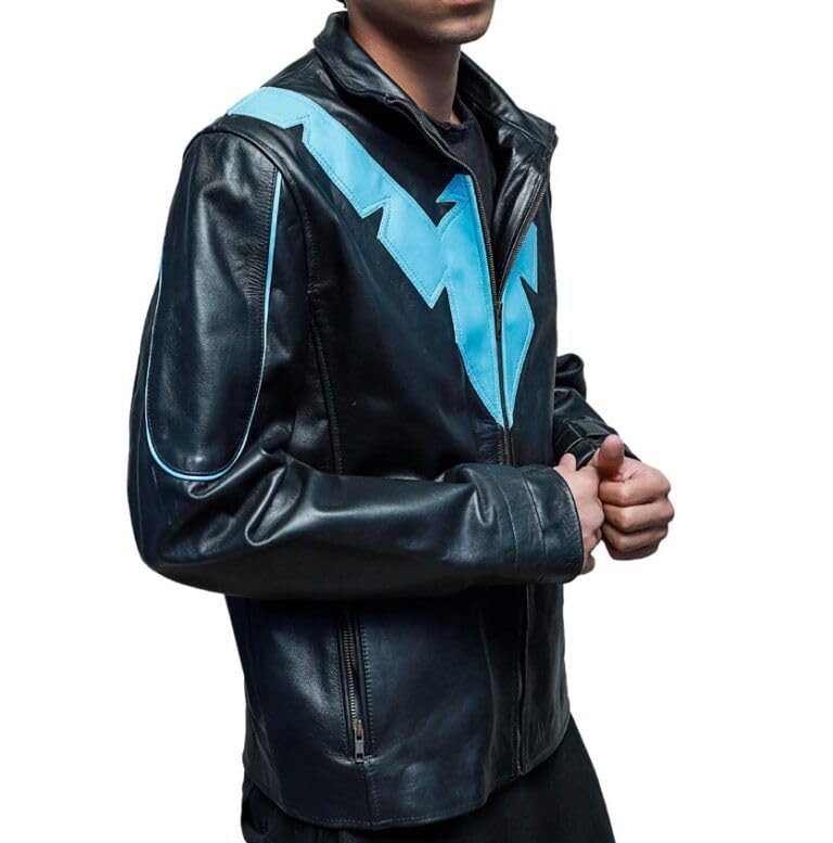 New Danny Shepherd Famous Dick Grayson Nightwing Jacket – Nightwing Jacket - Leather Jacket Men4