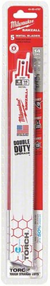 9" L Reciprocating Saw Blade, 5 pk.