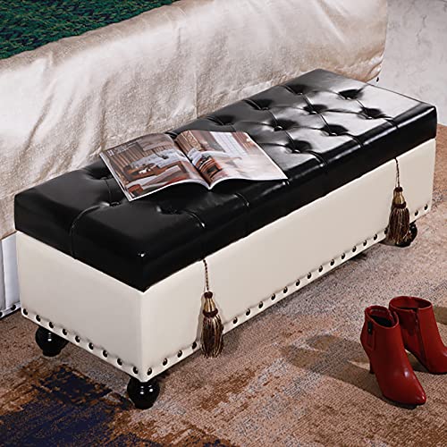 Repose-pieds de salon moderne avec espace de stockage pour ranger et s'asseoir