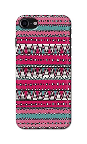 Image of Printed Hard Back Cover Case for Apple iPhone 7 | iPhone 8 | iPhone SE 2020 | SE2 2020 | iPhone SE3 2022 Back Cover (Geometric Vintage Pattern) -1803