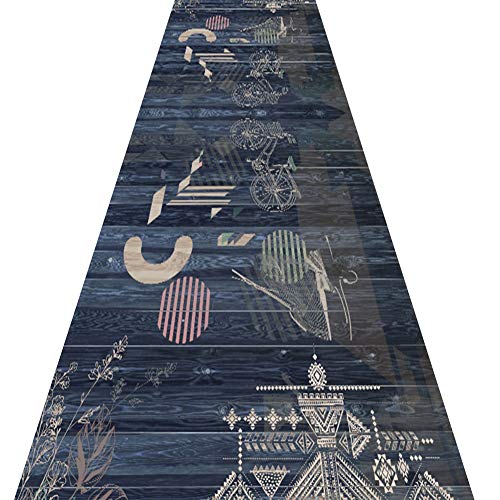 Alfombras de pasillo para entradas transitadas con diseño 3D negro 2