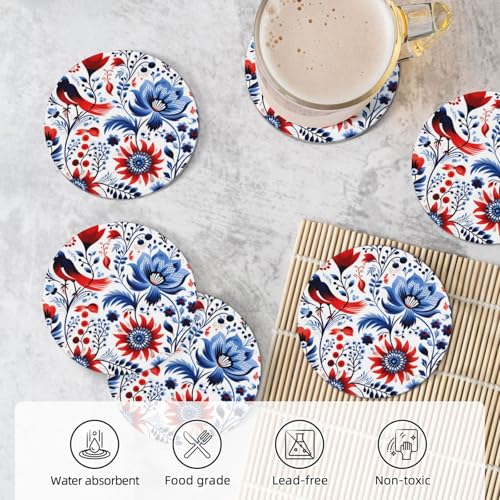 Dessous de verre absorbants en céramique contre rayures et taches de table