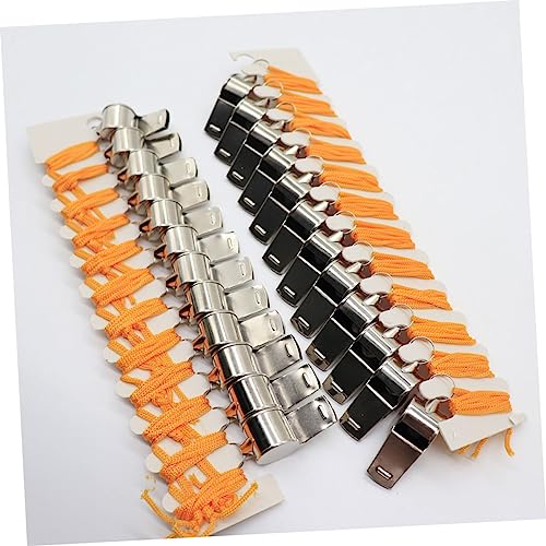 12 silbatos de acero metal para actividades deportivas miniatura 3