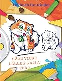  Süße Tiere - Färben macht Spaß - Malbuch für Kinder