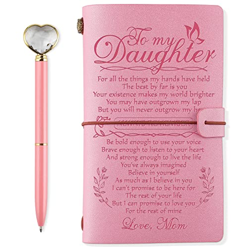 PRSTENLY Gifts for Wife, Wife Gifts Leather Journal, Anniversary Birthday Mothers Day Christmas Valentines Day Gift for Her Wifes from Him Husband- 140 Page Refillable Notebooks
