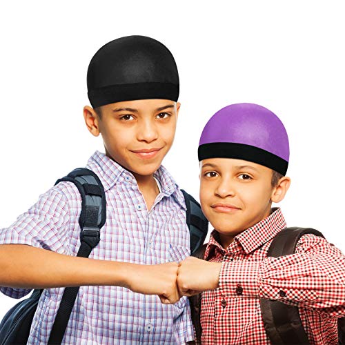 12 Pieces Kids Satin Silky Wave Caps Set Unisex Baby Beanie Cap Elastic Band Skull Caps For Boys Girls #TOP1