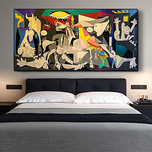 Toile Guernica Picasso de qualité supérieure avec cadre 85x170cm