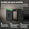 Transcend StoreJet 2TB Rugged External Hard Drive, USB3.1(5Gbps) Portable HDD w/One Touch Auto-Backup Button/Anti-Shock Resistant/Compact&Lightweight/Lightning-Fast Speeds, Iron Gray - TS2TSJ25M3S