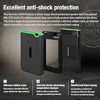 Transcend StoreJet 25M3 2TB Externe Festplatte, Anti-Schock (Militärstandard), USB 3.1 Gen 1, 2.5 Zoll, Eisengrau| Ideal für PC/Laptop/Mac Backup & Datensicherung – Ansicht 5