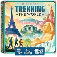 Underdog Games Trekking the World 2nd Edition - Award-Winning Board Games for Kids & Adults Ages 10+ - Easy-to-Learn Strategy Journey for Globetrotters, Perfect for Family Game Night & Educational Fun