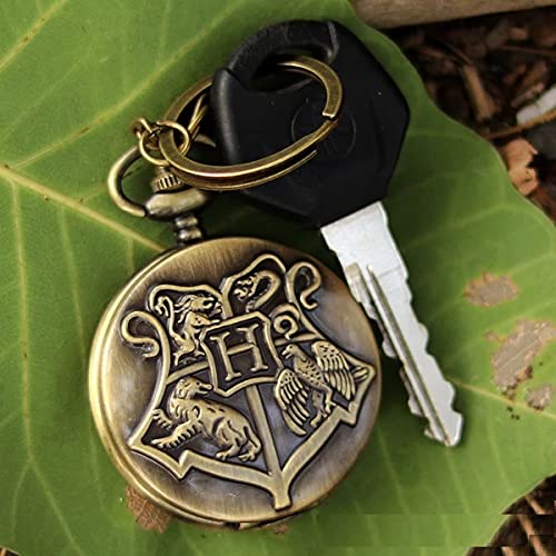 Hogwarts Metal Pocket Watch Keychain (Pack Of 1) Pocket Vintage Keychain/Clock for Gift-image-8