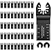 Raynesys Sägeblätter Kit, 50 Pack Universelle Oszillierende Holzsägeblätter Mix Klingen Multitool Oszillierwerkzeug Zubehör Multitool Sägeblätter zum Schneiden von Holz und Metall - Schwarz