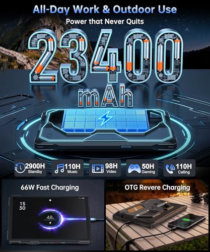 Image of 8849 Tank Pad Ultra, 10.95'' Waterproof Rugged Tablet with 260LM Projector