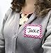 Teacher Created Resources All Grade Self-Adhesive Name Tags, 3.5 X 2.5, Chevron Border Design, Assorted Colors, 36/Pack