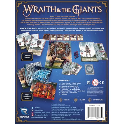 Renegade Game Studios Wraith & The Giants Juego de Cartas miniatura 2