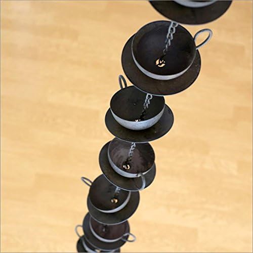 Amazon Co Jp 雨樋 雨どい 鎖樋 くさり 雨だれ あまどい レインチェーン ティーカップ Sik9516 Diy 工具 ガーデン