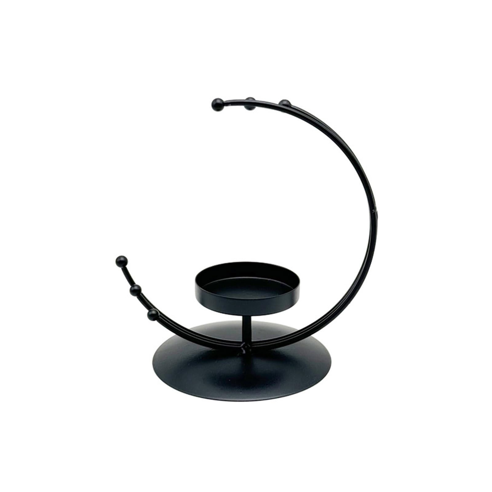 Elnwnnkc Black Eid Mubaraks Lamp Metal Hollowed Shape Tealight Holder Stand For Muslims Holiday Parties Decorations Middle Eastern Lamp