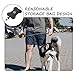 Happyyami Walking Pet Poop Bag Holder Portable Dispenser for Dog Waste Bags Leash Attachment Pu Material Convenient for Dog Owners Black
