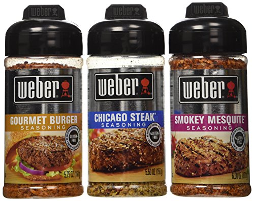 Weber Seasoning 3 Flavors Bundle 5.5-6 Ounce (Pack of 3)
