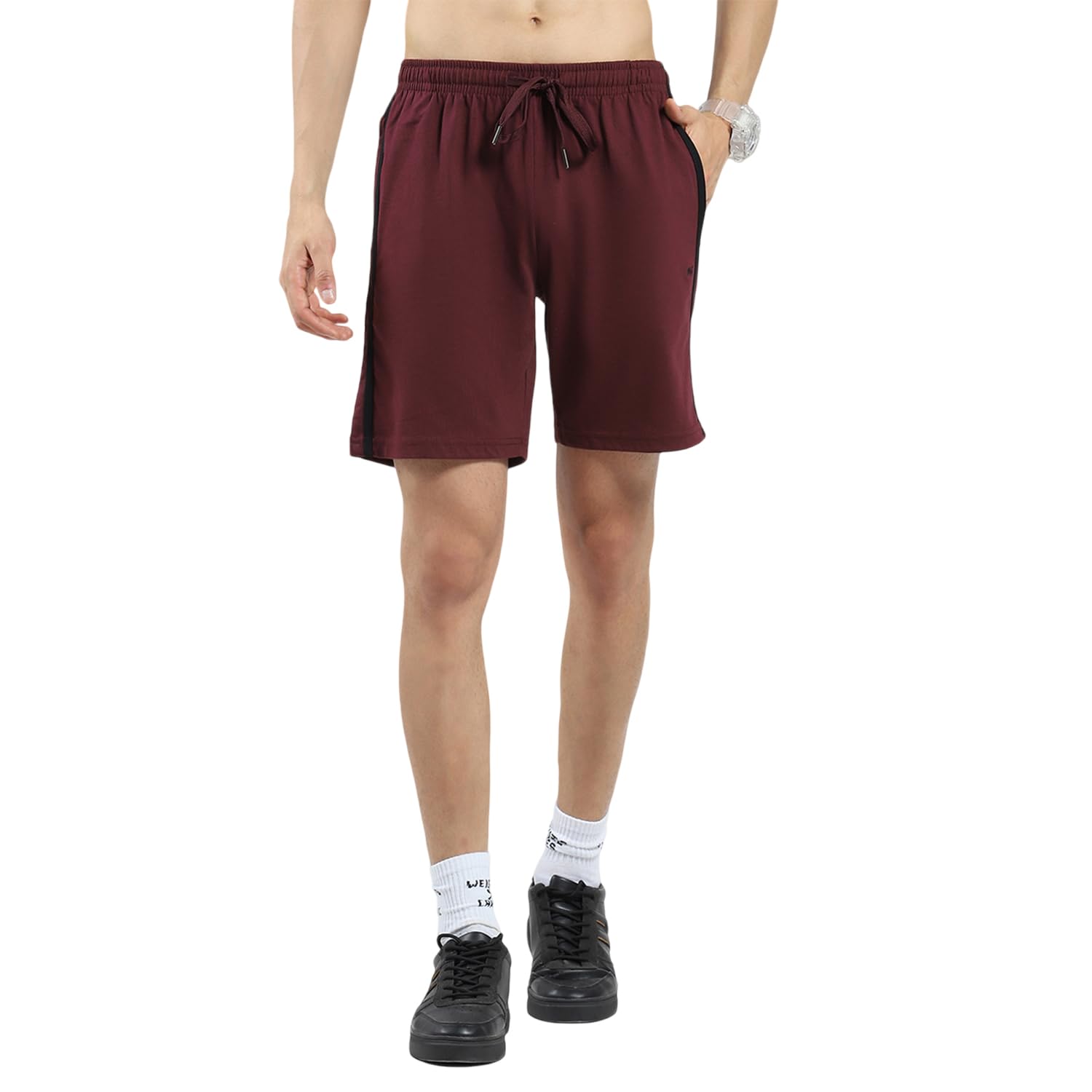 monte carlo Men's Bermuda Shorts | Mid Rise, Drawstring Waist & Side Pockets-picture-13