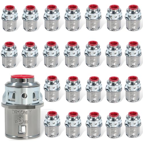 25 Pack MC Cable Connectors, 3/8