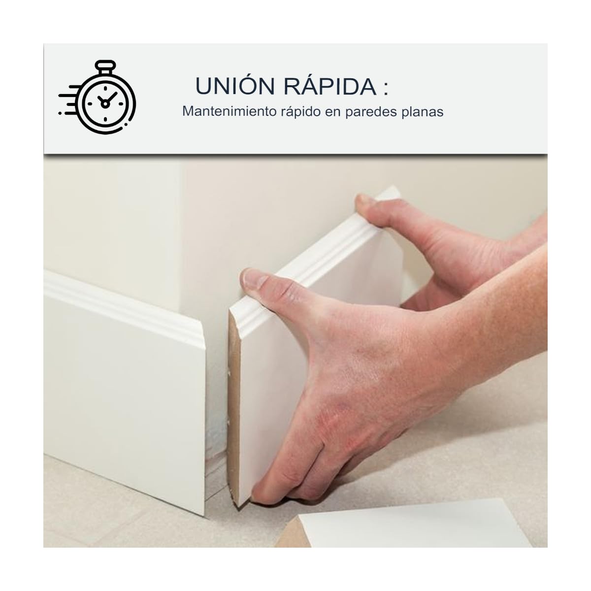 Pegamento para rodapiés de madera y para azulejos, de fácil aplicación ARCASEALANT - 43-290 ml x 1 Blanco - ARCANE INDUSTRIES