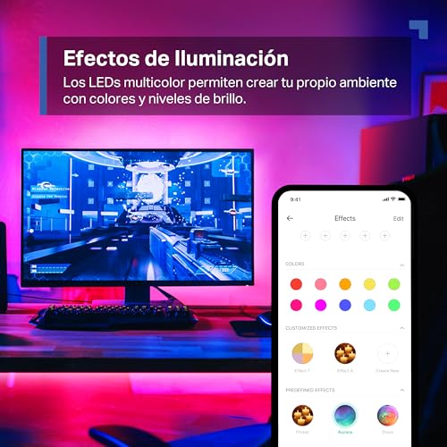 Tapo L900-5 – Tira LED Wi-Fi de 5M, 12V, 16 millones de colores con 2100 mcd, adecuado para la familia, sincronización con música, compatible con Google y Alexa 3 Tapo L900-5 – Tira Led Wi-Fi De 5m, 12v, 16 Millones De Colores Con 2100 Mcd, Adecuado Para La Familia, Sincronización Con Música, Compatible Con Google Y Alexa
