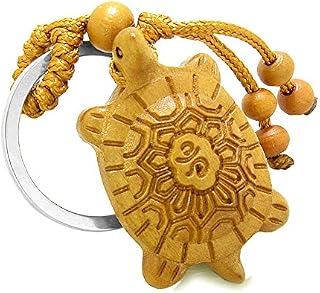 Amulet Fortune Sea Turtle Good Luck Charm Protection Powers Feng Shui Cute Keychain