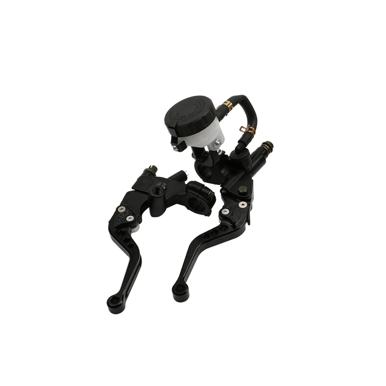 Hxjthbvcf Black Motorcyle Universal 7/8" 22Mm Cnc Aluminum Motorcycle Adjustable Clutch Brake Pump Lever Hydraulic Master Cylinder For 250Cc-500(Black)