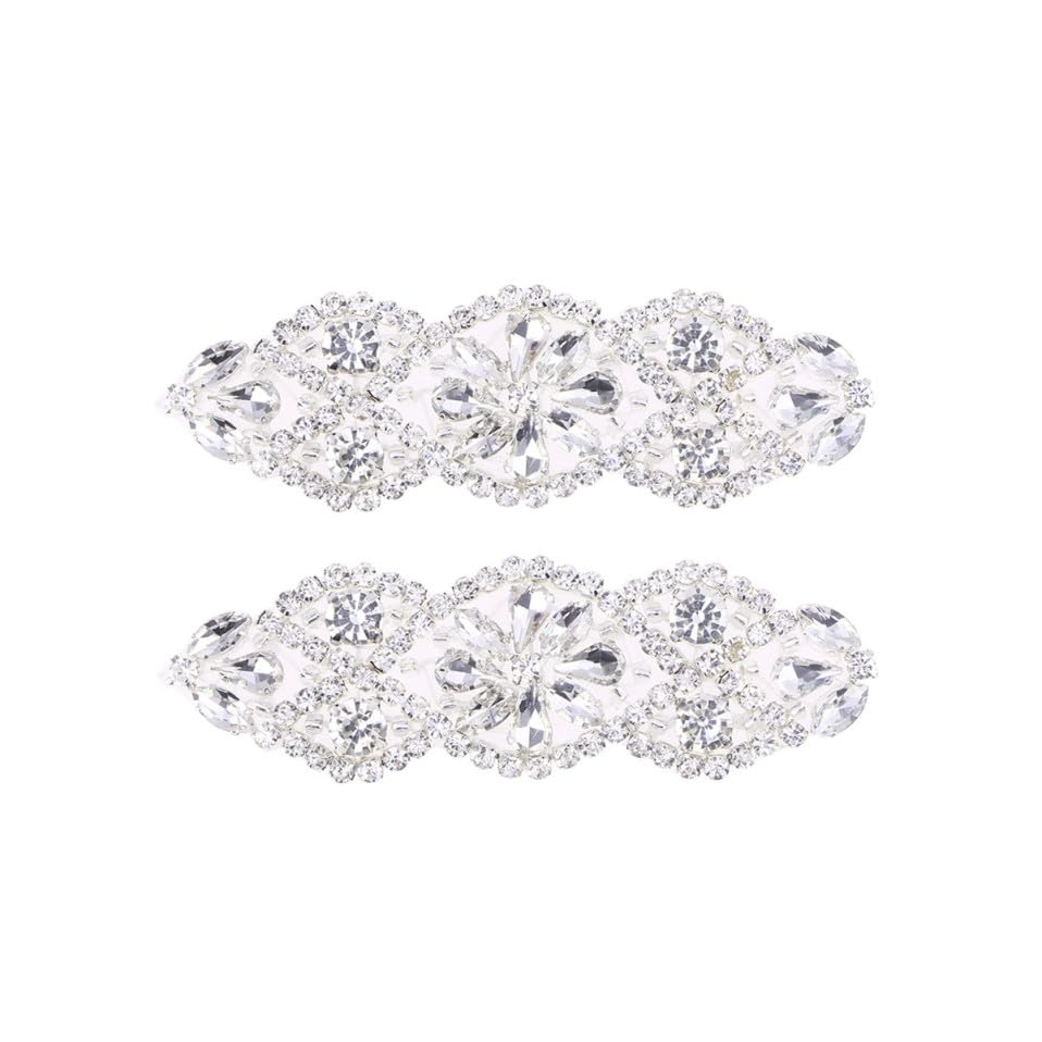 POPETPOP Cinturón de Boda para Mujer Apliques y Cuentas, Fijación por Calor y Costura, Adecuado para Vestidos de Novia y Eventos Elegantes