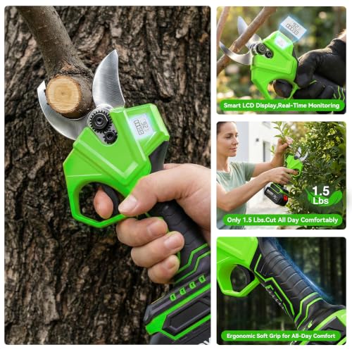 Image of BUYJOY 2-in-1 Electric Pruning Shears & 6 Inch Mini Chainsaw