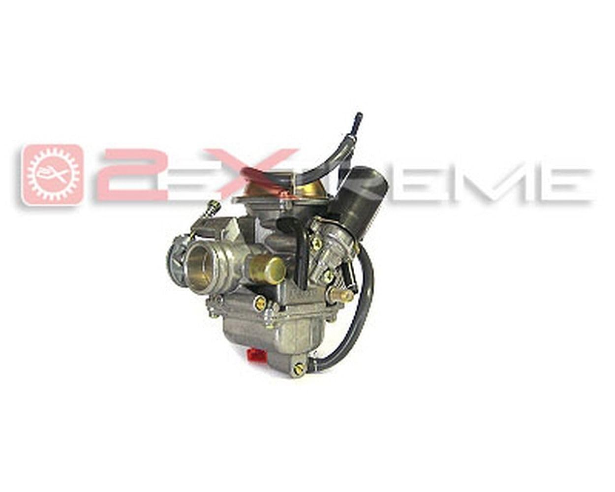 Vergaser 2EXTREME 24mm + Ansaugstutzen 22mm kompatibel mit JINLUN JL50QT-5