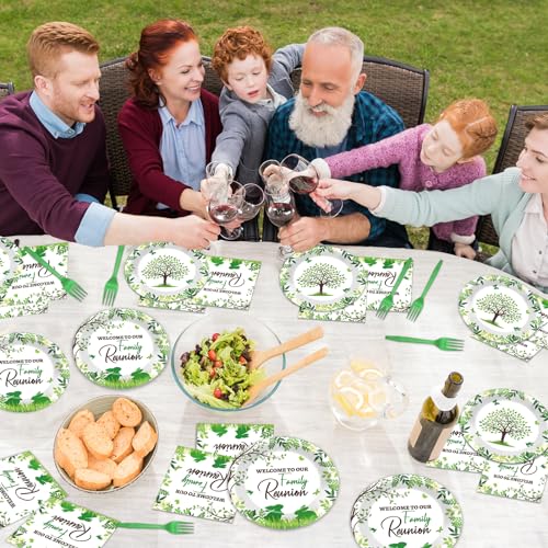 image for Naozinebi Family Reunion Tableware Set Family Reunion Party Plates Nap