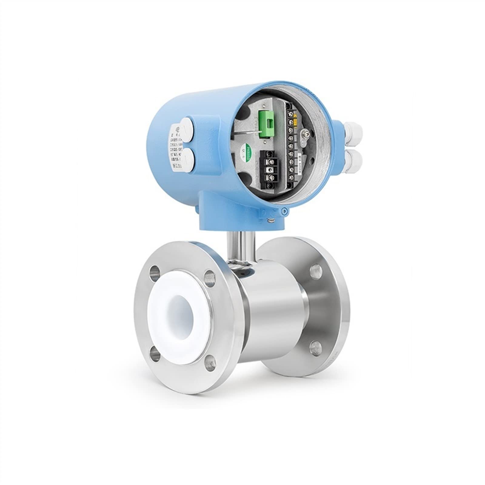 Genérico Medidor de Flujo Digital Industrial Sensor de Enlace de Brida de Alta precisión Medidor de Flujo electromagnético de tubería estándar (Color : DN-80)