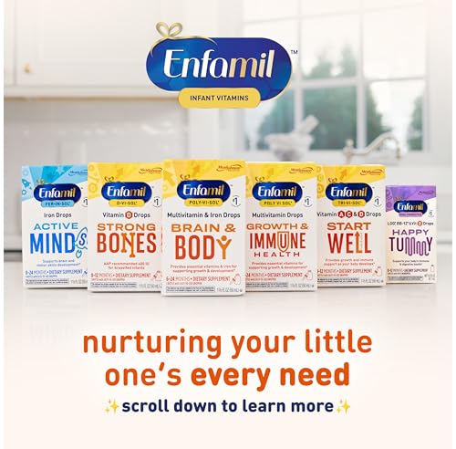 Enfamil Baby Vitamin D-Vi-Sol Liquid Supplement Drops for Infants, Supporting Strong Teeth & Bones in Newborn Babies, Easy-to-Use, Gluten-Free, 50 Day Supply, Dropper Bottle - image 5