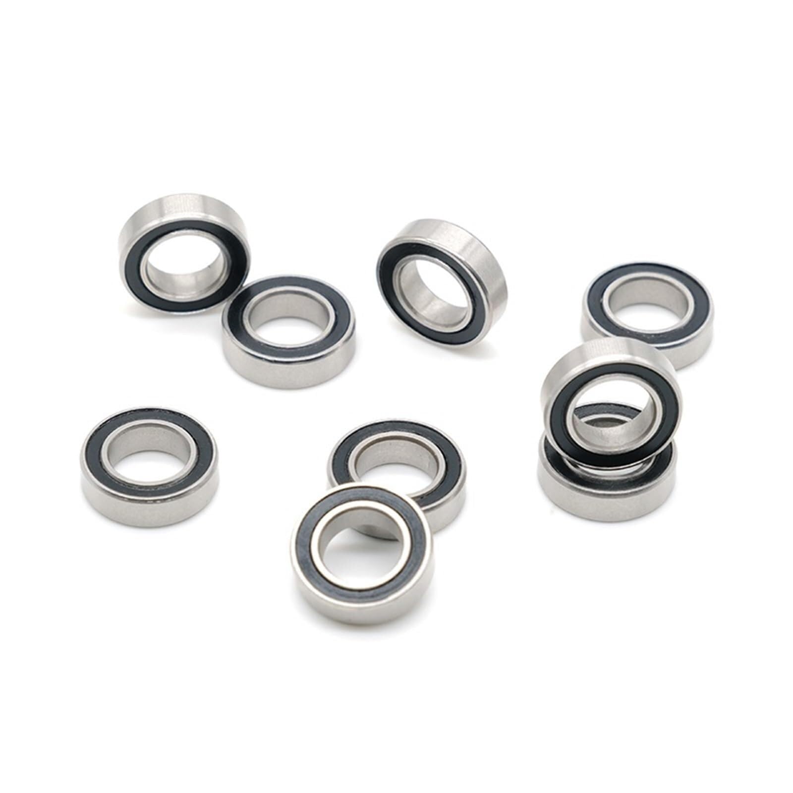 SMR148-2RS 8 * 14 * 4 (mm) 10 pièces SMR148RS portant ABEC-7 L-1480DD roulements à billes en acier inoxydable à impression séchée avec joint en caoutchouc noir - Kit de joints d'étanchéité