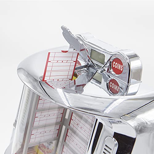 arkrocket 200 Wall-O-Matic Table Jukebox Wallbox Wireless Bluetooth Speaker FM Radio SD USB Retro American Diner Style Tabletop - Thumbnail 5
