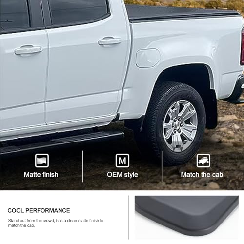 Image of Kiwi Master Mud Flaps for 2015-2022 Chevy Colorado, GMC Canyon Without Flares or Cladding (Excludes ZR2) Heavy Duty Front & Rear Mud Guards