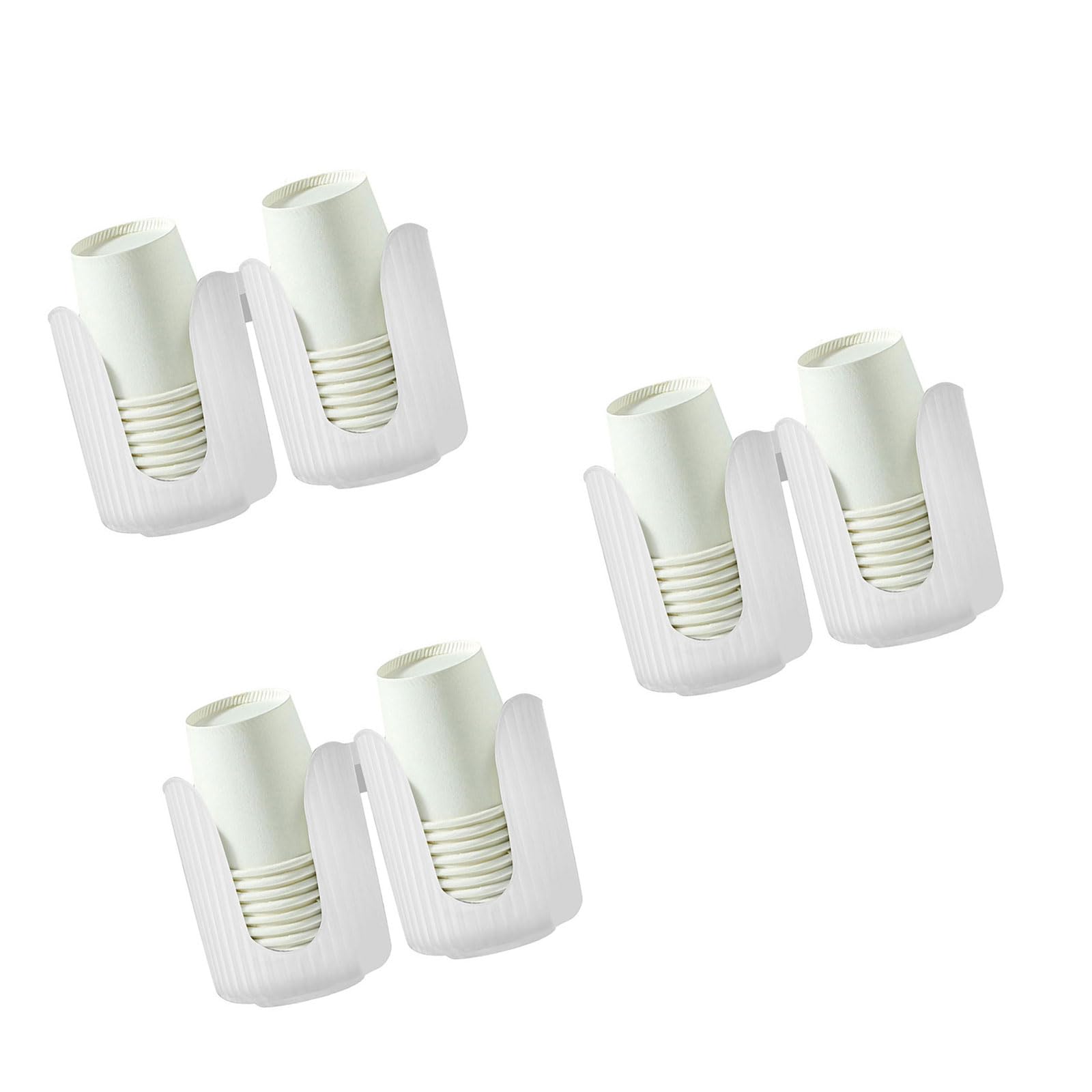 HZBB Practical Paper Cup Storage Solution with Double Compartments Elegant Designs Home Accessory for Social Gatherings Tabletop Cup Storage