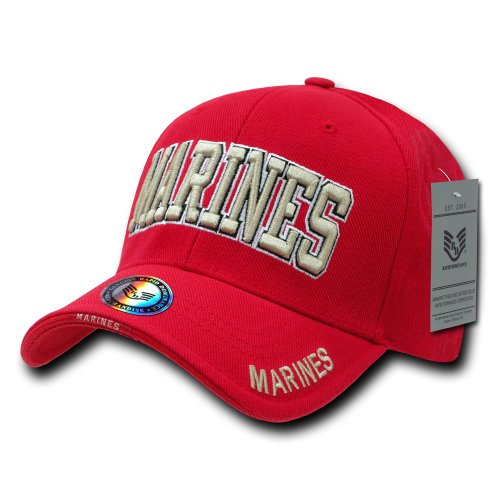 Rapiddominance Marine Text The Legend Military Cap, Red