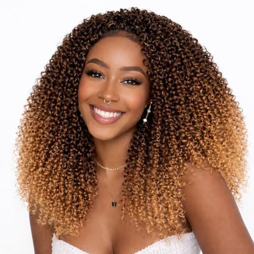 Extensions de cheveux Marley Bob kinky curly pour tresses au crochet aspect naturel