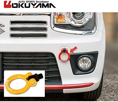 OKUYAMA オクヤマ フリップアップトーイングフック イエロー フロント アルト ワークス/ターボRS（フロント） HA36S