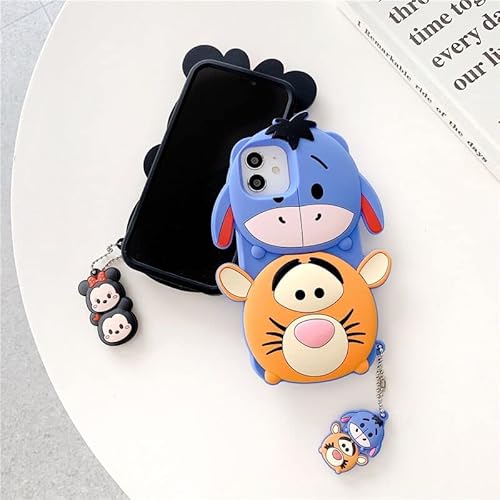 Soft Silicone Case With Charm For Apple Disney Disneyland 3D Cartoon Anime Cute Lovely Kids Girls (For Iphone 13 Pro Max, The Aristocats Marie Cat And Hamm Piggy) #TOP5